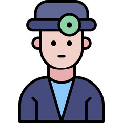 Vector Icon Doctor, surgeon, dentist, dental care, male
