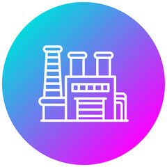 Metallurgical Plant vector icon. Can be used for Mettalurgy iconset.