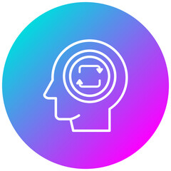 Cognitive Psychology vector icon. Can be used for Psychology iconset.