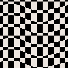 Obraz premium Geometric seamless checkered pattern. Vector illustration.