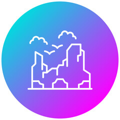 Caving vector icon. Can be used for Adventure iconset.