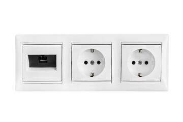 Outlet socket isolated