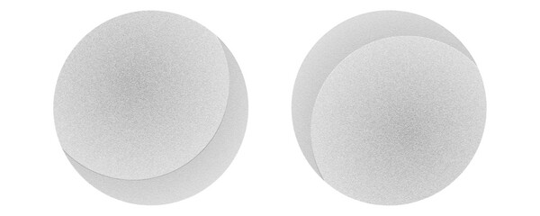 Round black and white gradient graphic pen radial blur effect texture. Grainy dotted noise pattern