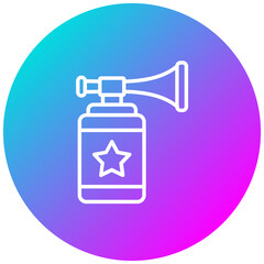 Signal Horn vector icon. Can be used for Trekking iconset.