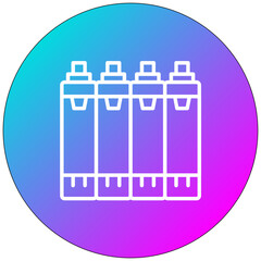 Cartridge vector icon. Can be used for Printing iconset.