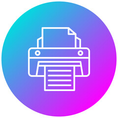 Fine Print vector icon. Can be used for Printing iconset.