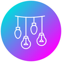 Light Bulb vector icon. Can be used for Carnival iconset.