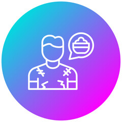 Starvation vector icon. Can be used for Homeless iconset.