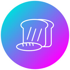 Bread vector icon. Can be used for Homeless iconset.