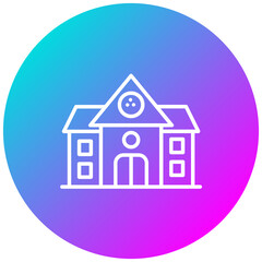 Golf Academy vector icon. Can be used for Golf iconset.