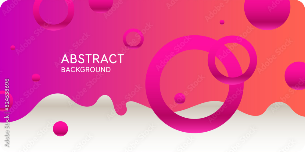 Poster modern backgrounds with abstract elements and dynamic shapes. compositions of colored spots. vector 