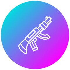 Rifle vector icon. Can be used for Shooting iconset.