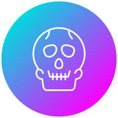 Skull vector icon. Can be used for Fairytale iconset.