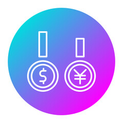 Exchange Rate vector icon. Can be used for Crisis Mangement iconset.