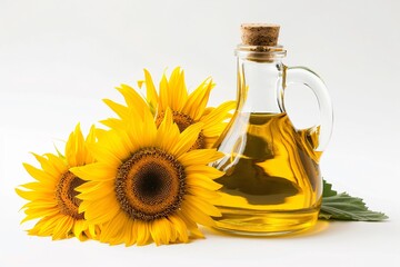 a bottle of sunflower oil