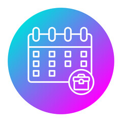 Business Calendar vector icon. Can be used for Crisis Mangement iconset.