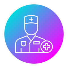 Caregiver Male vector icon. Can be used for Nursing iconset.