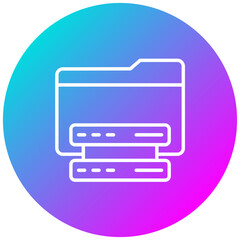 Data Storage vector icon. Can be used for Compliance And Regulation iconset.