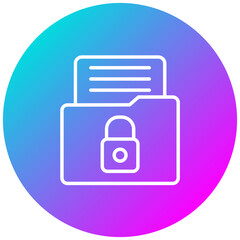 Encrypted Data vector icon. Can be used for Compliance And Regulation iconset.