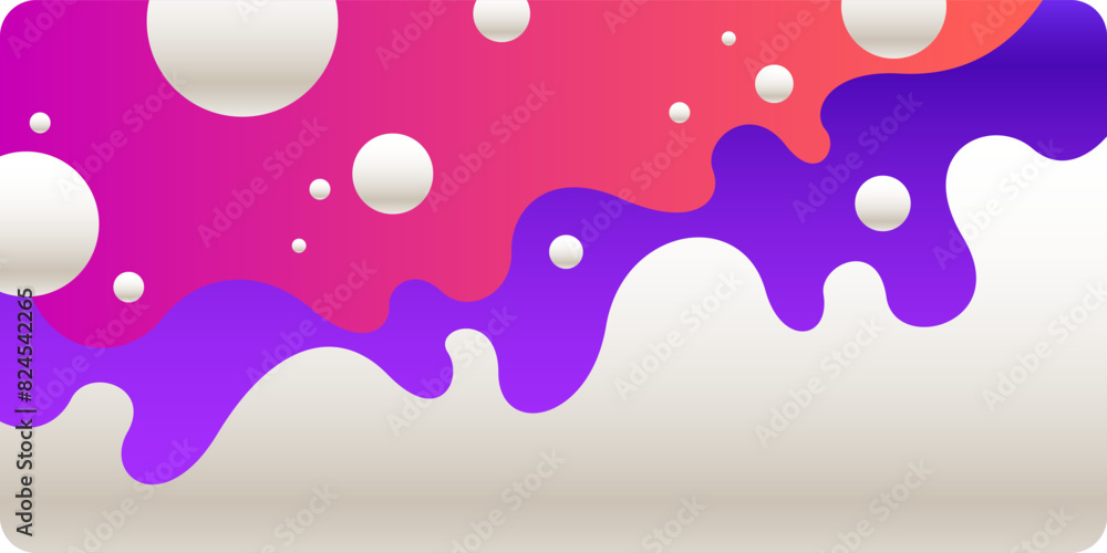 Poster modern backgrounds with abstract elements and dynamic shapes. compositions of colored spots. vector 