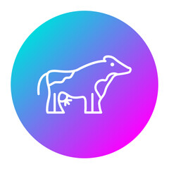 Cow vector icon. Can be used for Agriculture iconset.