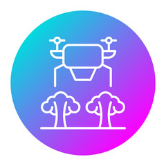 Drone vector icon. Can be used for Agriculture iconset.