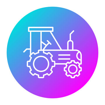 recommend clip art: Tractor vector icon. Can be used for Agriculture iconset.