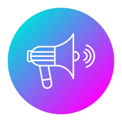 Megaphone vector icon. Can be used for Human Rights iconset.