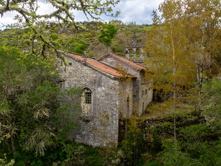 Fototapeta premium Monastery of Santa Maria das Júnias. Pitões das Júnias, Montalegre, Portugal.