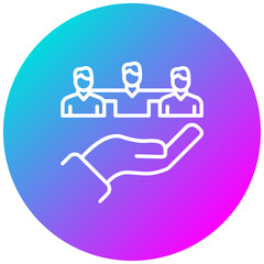 Team Harmony vector icon. Can be used for Teamwork iconset.