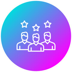Group Achievement vector icon. Can be used for Teamwork iconset.