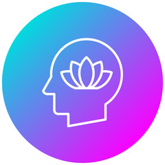 Obraz premium Mindfulness vector icon. Can be used for Personal Growth iconset.