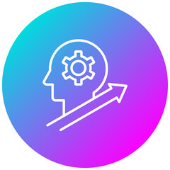 Mindset Shift vector icon. Can be used for Personal Growth iconset.