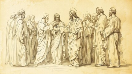 Biblical Illustration of Jesus' Lesson on the Word of God, Emphasizing Its Power and Authority