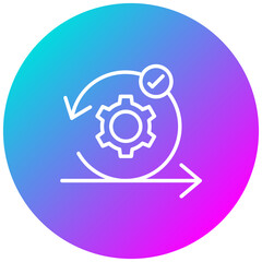 Scrum vector icon. Can be used for Project Assesment iconset.