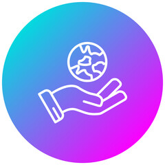 Obraz premium Social Responsibility vector icon. Can be used for Survey iconset.