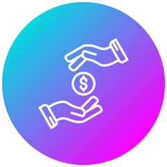 Donation vector icon. Can be used for Survey iconset.