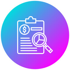 Financial Report vector icon. Can be used for Business Performance iconset.