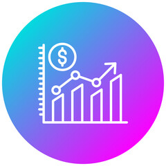 Market Trends vector icon. Can be used for Business Performance iconset.
