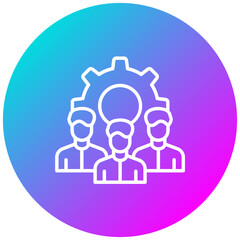 Team Collaboration vector icon. Can be used for Business Performance iconset.
