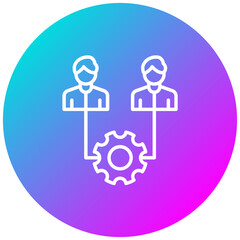 Stakeholder Engagement vector icon. Can be used for Action Plan iconset.