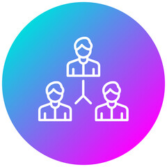 Team Collaboration vector icon. Can be used for Action Plan iconset.