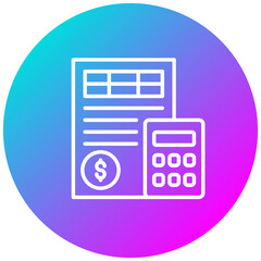 Loan Calculator vector icon. Can be used for Loan iconset.