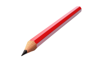 The Blushing Brush: A Tale of a Pink Pencil on a White or Clear Surface PNG Transparent Background.