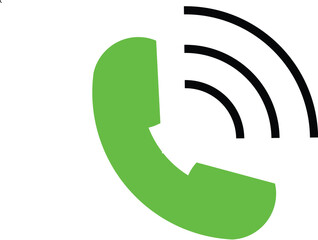 new vector call icon on background.