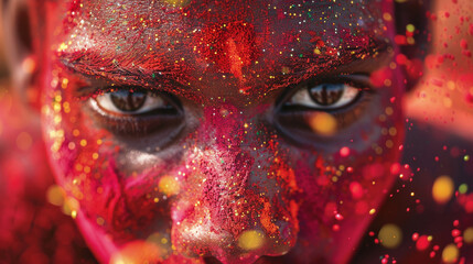 Vibrant Color Festival Celebration. Generative-AI