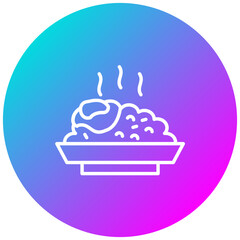 Nasi Goreng vector icon. Can be used for World Cuisine iconset.