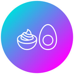 Deviled Eggs vector icon. Can be used for World Cuisine iconset.
