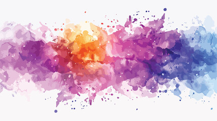 Watercolor Ink Splash Abstract Background Vector illustration