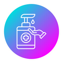 Hand Gel vector icon. Can be used for Spa iconset.